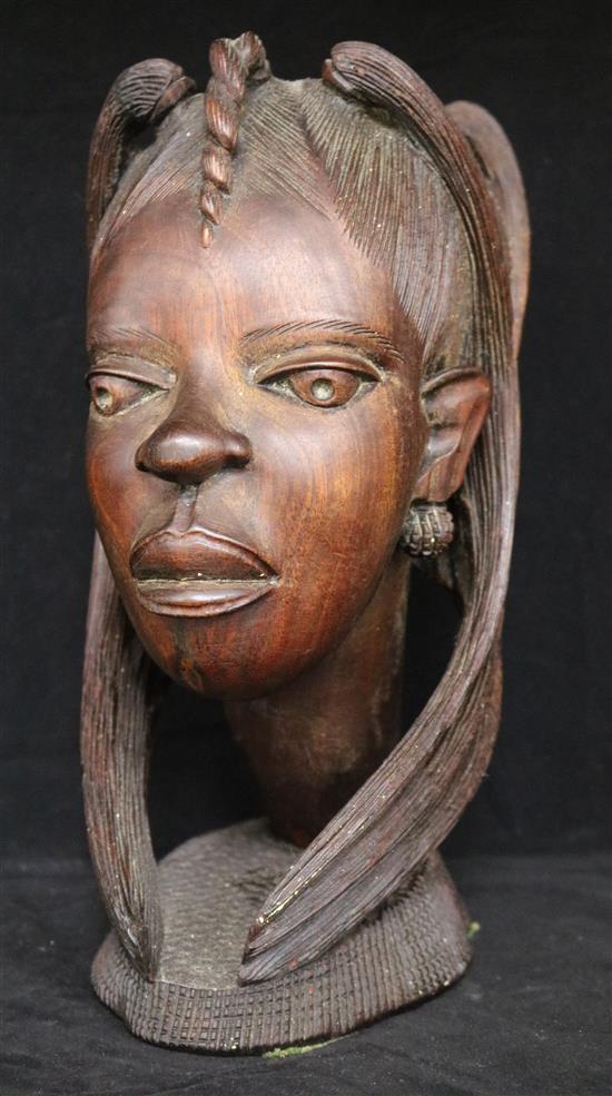 Nigerian carved bust